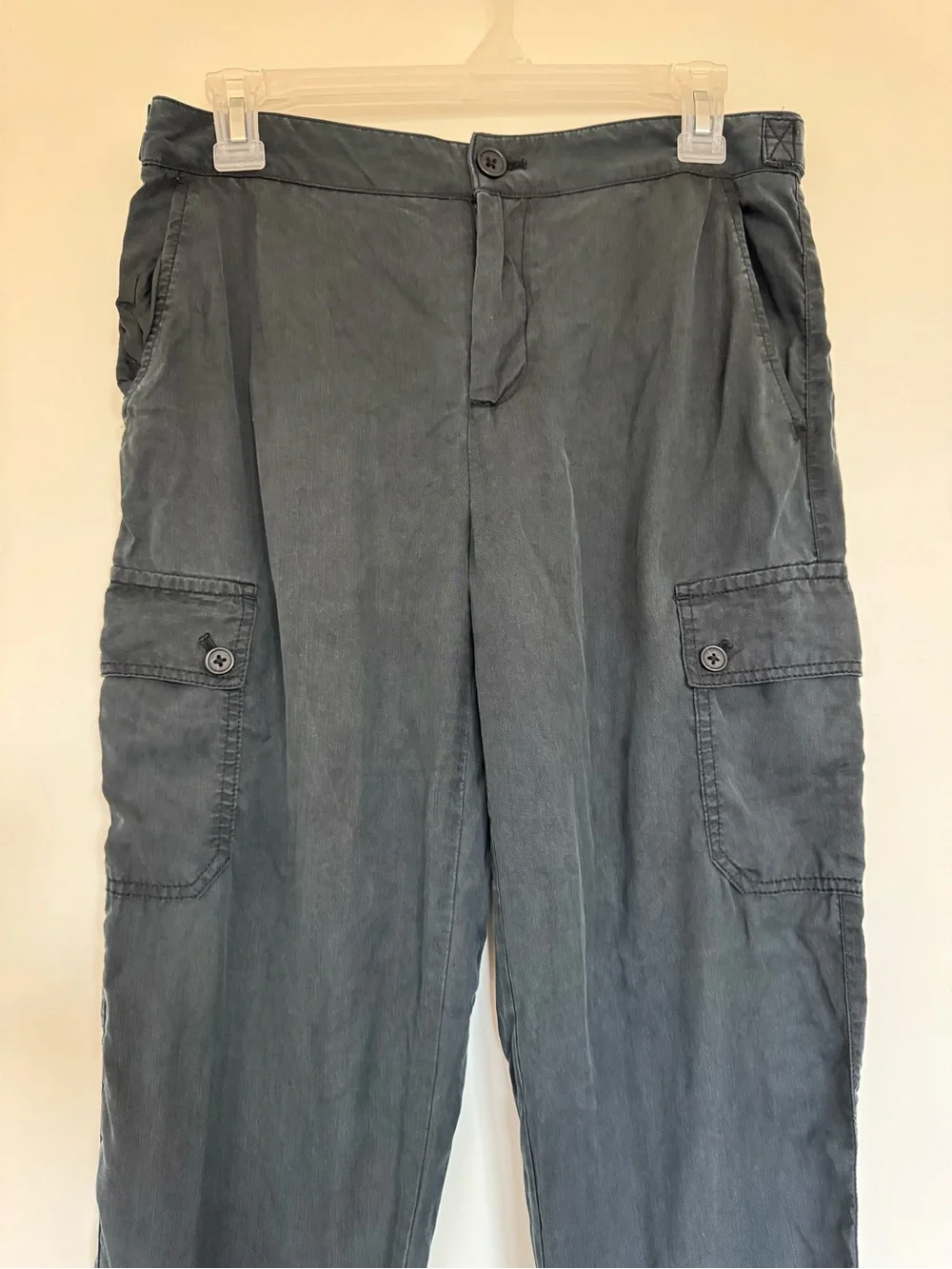 Banana Republic Black Grey Cargo Pants Size 0 Gorpcore Streetwear Utility Work
